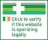 Click to verify if this website is operating legally.